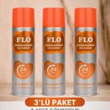 Flo Ayakkabı Deodorantı 3'lü Set Kötü Koku Giderici Özelliği ile Tüm Ayakkabılar İçin 24 Saat Ferahlık