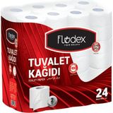 Flodex 24 Rulo 2 Katlı Tuvalet Kağıdı Ultra Yumuşak ve Ekstra Dayanıklı - Beyaz