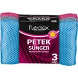 Flodex 3'lü Petek Sünger