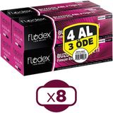 Flodex Buzdolabı Poşeti Orta Boy 20 Li (24X38 Cm) 4 Lü x 8 Paket - 24 x 38 cm