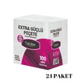 Flodex - Extra Güçlü Peçete 30x30cm 100'lü - 24 Paket