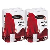 Flodex Kağıt Havlu Çift Katlı 24 Lü Paket (2 Paket x 12) (Extra Güçlü Serisi)