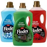 Flodex Yüzey Temizleyici Çam 2500 ml + Doğa 2500 ml + Çiçek Bahçesi 2500 ml - 7500 ml