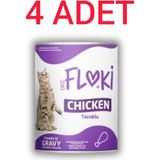 Floki Tavuklu Kedi Maması 400GR. X4ADET - 4 adet