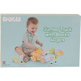 Flood Medical 5219 Oyuncak Jumbo Kamyon ve Bloklar 40 Parça - 1 Adet