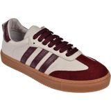 Floor Hakiki Deri Kadın Spor Ayakkabı Sneaker MAK-3020 Bordo