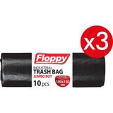Floppy Ağır Sanayi Endüstriyel Çöp Torbası 100X150 cm 10’lu 700 gr 3ADET