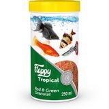 Floppy Tropical Red & Green Tropikal Balıklar İçin 250 ml Akvaryum Granül Yemi