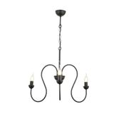 Flor 3lü Yuvarlak Siyah Modern Sarkıt Genç Odası Yatak odası Retro Salon Avize