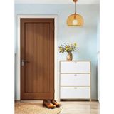 Flora 3 Kapaklı Ayakkabı Dolabı (Ayakkabılık - Çok Amaçlı Dolap) - Beyaz Meşe