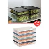 Flora 4'Lü Buzdolabı Düzenleyici Set, Buzluk Difriz Derin Dondurucu Buzdolabı Saklama Kabı 4X2200ml