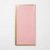 Flora Ambalaj Su Geçirmez Lüks Altın Kenarlı Pembe Çiçek Buket Kağıdı Mat OPP Hobi Ambalaj Kağıdı - 54.5 cm X54.5 cm - 20'li Paket - Altın - Pembe - 20 Adet