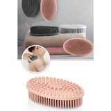 Flora Çift Taraflı Vücut Masaj Fırçası Pembe, Bebek Yetişkin Banyo Duş Cilt Canlandırıcı Sırt Kesesi Pembe - Renk