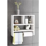 Flora Design Beyaz Mutfak Rafı Modern Tasarım Suntalam Malzeme ile Geniş Depolama Fonksiyonu