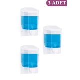 Flora F032 Flosoft Şeffaf Sıvı Sabunluk Ve Dezenfektan Verici (3 Adet - Avantaj Paketi)