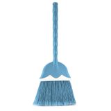 Flora F327 Lale Süpürge 60 cm No:3 Uzun Saplı Bahçe Balkon Ofis El Süpürgesi Toz ve Çöp Süpürücü Mavi