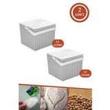 Flora F366 2 Adet Un Beyaz Bakliyat Erzak Kabı