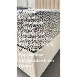 Flora Fermuarlı Yatak Kılıfı, Yatak Pedi&şiltesi, % 100 Cotton,yıkanabilir, Bej Renk - 90 x 190 cm