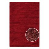 FLORA HALI Tiaraeco Halı Bordo Shaggy Mikro Polyester Peluş Salon Halısı 20mm Hav Kalınlığı Lüks Model