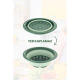 Flora Katlanabilir Yuvarlak Süzgeç 6,5 Litre Yeşil - Renk - Açık Yeşil