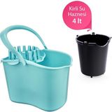 Flora Kirli Su Hazneli Temizlik Kovası F059 - Mavi