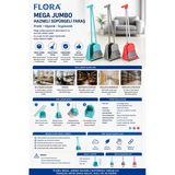 Flora Mega Jumbo Hazneli Süpürgeli Faraş