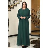 Flora Moda Sultan Büyük Beden Tesettür Abiye Elbise
