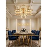 Flora Model Gold 6"lı Ledli 3 Renk Modu Kristal Salon Mutfak Yatak Çocuk Odası Avize - Gümüş