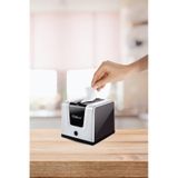 Flora Modern Peçetelik, Dekoratif Peçete Dispenseri Ve Düzenleyicisi F290 Beyaz