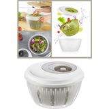 Flora Pratik Salata ve Sebze Kurutucu 4,5 Litre, Meyve Sebze Marul Yeşillik Yıkama Kurutma Kabı Bej - Renk
