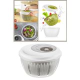 Flora Pratik Salata Ve Sebze Kurutucu 4,5 Litre, Meyve Sebze Marul Yeşillik Yıkama Kurutma Kabı Bej