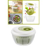 Flora Pratik Salata Ve Sebze Kurutucu 4,5 Litre, Meyve Sebze Marul Yeşillik Yıkama Kurutma Kabı Yeşil