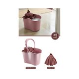 Flora Sıkmalı Temizlik Yer Silme Kovası 15 Litre + Süper Emici Mikrofiber Jumbo Havlu Mop 2 Li Seti