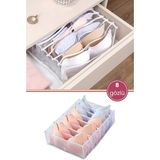 Flora Sütyen Düzenleyici 8 Bölmeli, Iç Çamaşırı Sütyen Çorap Katlanabilir Dolap ve Çekmece Içi Organizer - Şeffaf - 1 Adet - 36 x 29 x 12 cm
