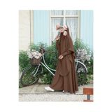 FLORA TEKSTİL 2Lİ TAKIM KALİTELİ TESETTÜR ÇARŞAF ELBİSE -ELBİSE VE SUFLE