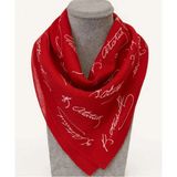 Flora Tekstil Kırmızı Ay Yıldız Türk Bayrağı Temalı Pamuk Kumaş Fular - Bandana - 23 Nisan, 29 Ekim, 19 Mayıs