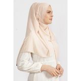 Flora Tekstil Krep Şifon Şal Krem 210X 75 FLR241433