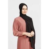 Flora Tekstil Krep Şifon Şal Siyah 180X 75 FLR241433