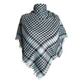 Flora Tekstil Pamuklu Puşi , Poşu, Kefiye Şal 100X100 FLR23120 - Beyaz