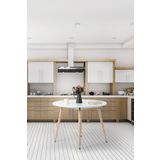 Floradesign Bistro 100cm / Yuvarlak Mutfak Masası / Yuvarlak Yemek Masası / Beyaz