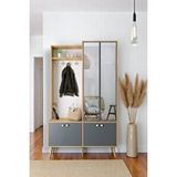 FLORADESİGN Venus Vestiyer / Aynalı Vestiyer / Antre Portmanto