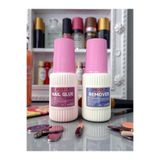 Floraglow Nail Glue + Remover Set 10g + 10g Protez Tırnak Yapıştırıcı ve Çıkarıcı Set