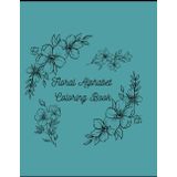 Floral alphabet coloring book