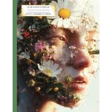 Floral Face Graph Notebook | 8.5 x 11 | Graph Notebook | 110 Pages | 5x5 Quad Notebook | Elegant Matte Cover