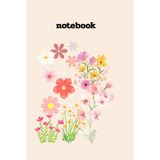 Floral Garden Blank Notebook: Cute Bird and Flower Theme Sketchbook | Unlined Plain White Pages for Drawing and Journaling | 120 Pages | 6x9 Portable Size for Nature Lovers