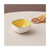 Floral Sarı Square Çerezlik 10CM - standart