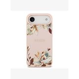 Floral Serisi Taneli Çiçek Desenli Metal Logolu Magsafe Uyumlu iPhone 17 Air Kılıf