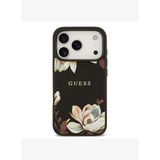 Floral Serisi Taneli Çiçek Desenli Metal Logolu Magsafe Uyumlu iPhone 17 Pro Kılıf