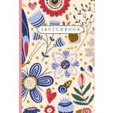 Floral Sketchbook – Quaderno da Disegno Elegante per Donne | 120 Pagine Bianche | Formato 6x9": Taccuino Creativo con Copertina Floreale Raffinata – ... Appunti, Schizzi e Mindfulness Artistica