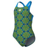 Floral Swimsuit Swim Pro Back Çocuk Yeşil Yüzücü Mayo 011788670